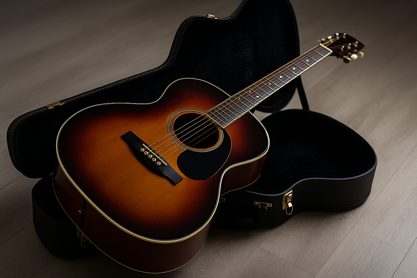 Mettre sa guitare dans un étui ou sur un support