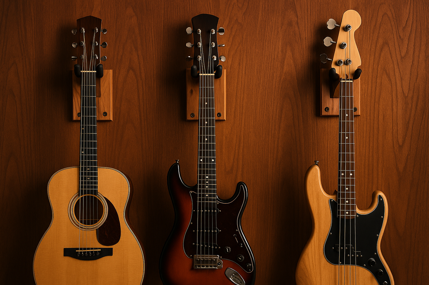 Top 5 des Supports Guitare Muraux en Bois