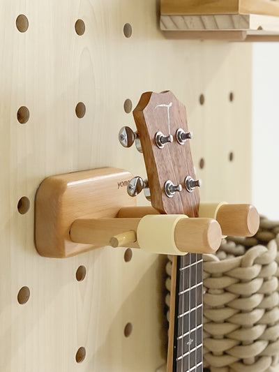 Accroche Guitare Mural Ajustable en Bois