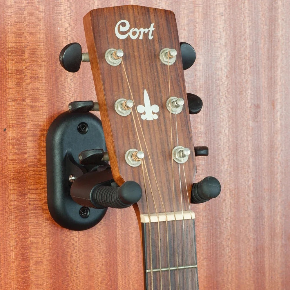 Vue de face du crochet mural guitare Guitto GGS-04 en position ouverte