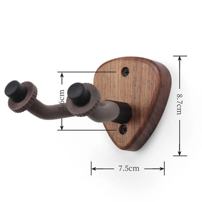 Fixez votre guitare avec ce crochet de mur en bois