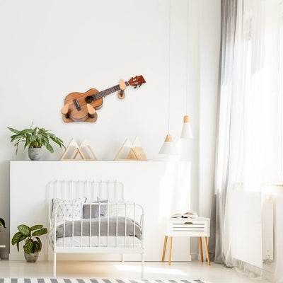 Crochet pour Accrocher Guitare au Mur en Bois
