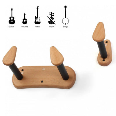 Crochet pour Accrocher Guitare au Mur en Bois