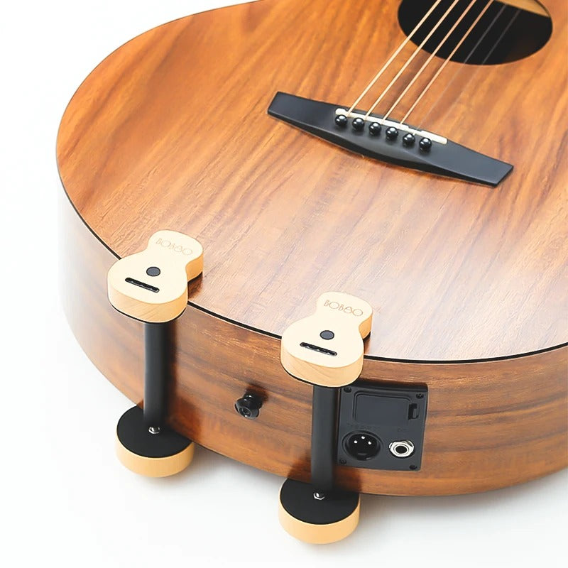 Mini Stand Fixe pour Guitare – Patins Antidérapants en Bois