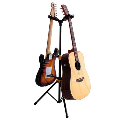 Pied Guitare Double Pro – Compatible Acoustique/Électrique
