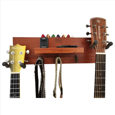 Porte Guitare Mural Bois