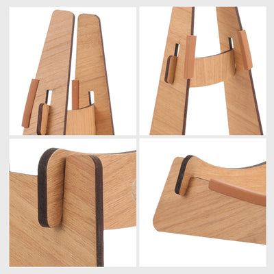 Porte guitare bois naturel avec protections antidérapantes