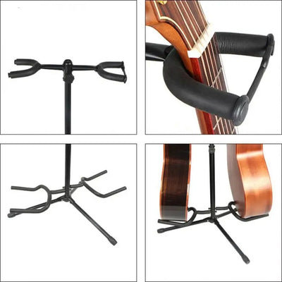 Stand Deux Guitares - Pied Universel et Stable