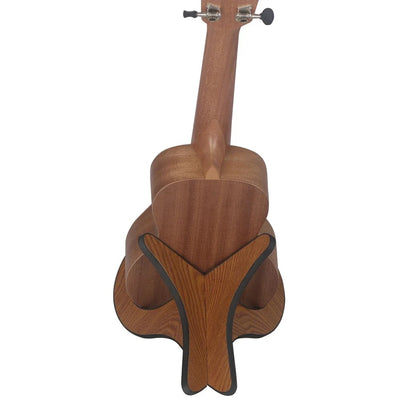 Stand guitare bois compact - instrument posé sur support démonté