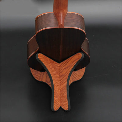 Support guitare bois au design moderne pour décoration intérieure