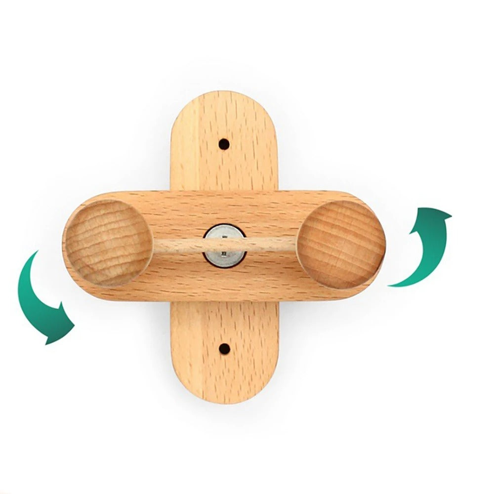 Support mural universel pour guitare – rotatif et en bois