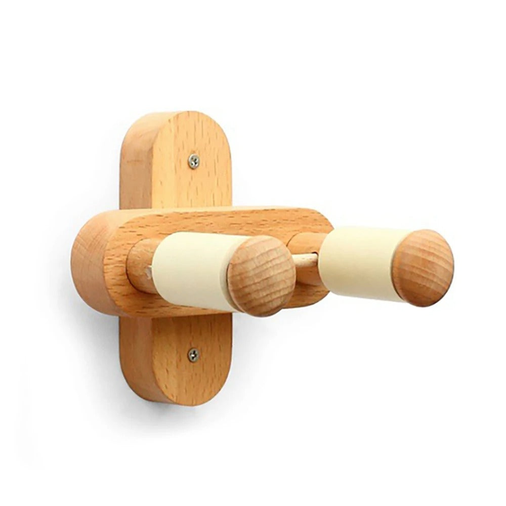 Support mural universel pour guitare – rotatif et en bois
