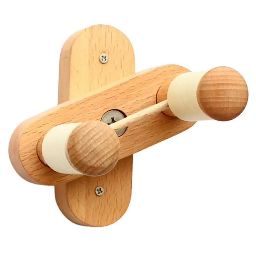 Support mural universel pour guitare – rotatif et en bois