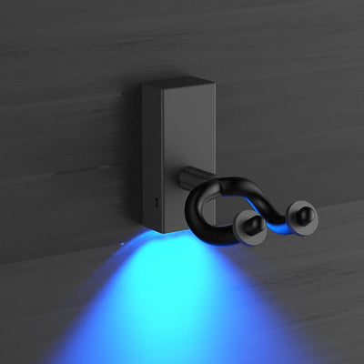 Accroche Guitare Mural Sécurisé - Design - Lumineux, Led bleu