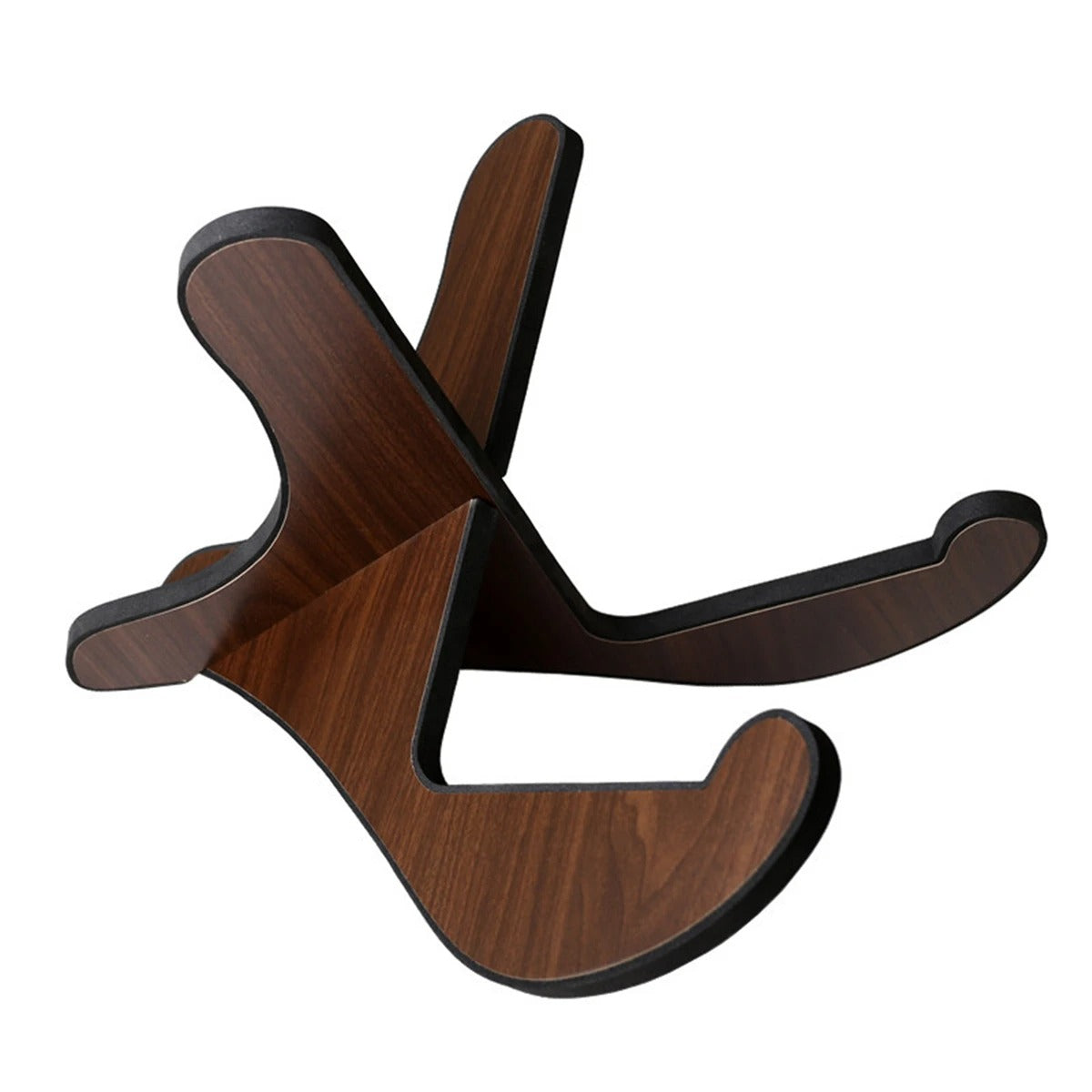 Socle guitare bois démontable au design artistique et élégant