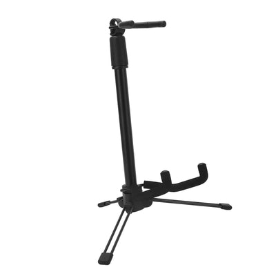 Vue de face du support guitare professionnel ajustable en hauteur